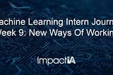 Machine Learning Intern Journal — New Ways Of Working
