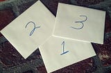 CEOs Writing Three Envelopes