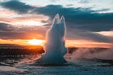 DRIP Geyser erupting