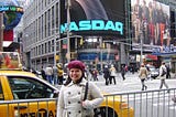 Me and the NASDAQ Stock Exchange sometime in Winter 2010/11 (5 images)