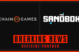 Chain Games partnering with The Sandbox