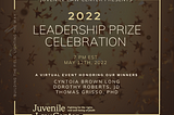 Juvenile Law Center 2022 Leadership Prize Celebration Graphic