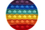 Rainbow Round Pop It Toy