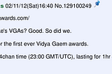 The first Vidya Gaem Awards, in /v/’s own words