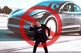 Tesla ban in China.