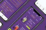 UX/UI case study: designing a smoothie pick up app.
