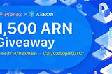 Pionex Aeron (ARN) giveaway winners announcement