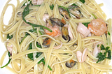 Seafood Fettuccine with Shrimp and Mussels Recipe