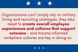 How Trauma Informed Workplaces Support Veterans