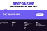 100% Responsive Website Footer | Awesome Footer Design Using Html & CSS