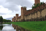 Medieval walls of Montagnana, Veneto / Italy