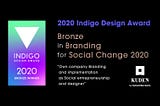 KUDENが2020 Indigo Design AwardのBranding部門にてブロンズ賞を受賞