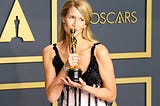 Laura Dern accepts award for Best Actress in Marriage Story at the Oscars 2020