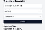 Crafting a Next.js App with AI: A Timezone Converter Story