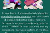 What Are The Features Of A Hybrid Mobile App Development Company?