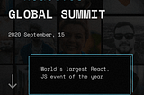 A brief statement regarding React.JS Global Summit