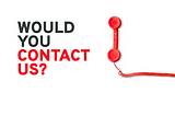 The UX of CONTACT US page