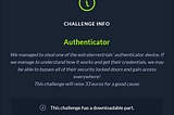 Cyber Apocalypse 2021 — Authenticator Write- Up