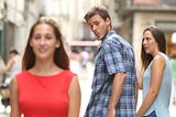 Memes Evolution: Distracting Boyfriend