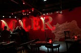 Picture of Amsterdam comedy club Toomler, before the set