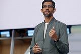 Sundar Pichai at Alphabet Conference meeting