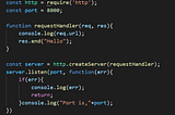 Writing the first Nodejs Server
