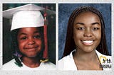 Two pictures of Shy’Kemmia Pate, missing since 1998