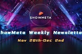ShowMeta Weekly Newsletter (Nov 28th–Dec 2nd)