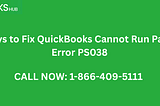 5 Ways to Fix QuickBooks Cannot Run Payroll Error PS038