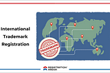 International Trademark Registration on a world map