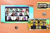 Team video collage