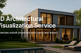 3D Architectural Visualization Service