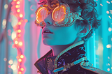 a futuristic man