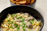 Beef Stroganoff with Mini Meatballs