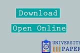 Download Acharya Nagarjuna University Old Papers — University Paper