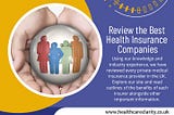 Review the Best Health Insurance Companies