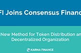 Karma Finance Joins Consensus Finance and Adds $KFITO Token