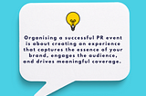 How to Organise a Successful PR Event That Drives Buzz and Builds Connections