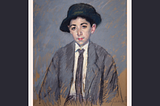 Mary Cassatt’s 1904 portrait of a 12 yr old boy whose eyes, clothes, and demeanor bear the weight of a grown man.