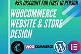 I will develop woocommerce website and store