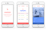 Knosey App User Experience and Interface Design.