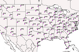 How many NWS Offices are at an airport or college/university?