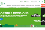 Trussell Trust and Black Country Food Bank Website examples