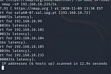 Some examples of how to use NMAP