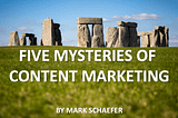 Five reasons content marketing is a mystery to me