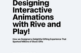 Designing Interactive Animations for Trade Republic’s Stock Gifting with Rive and Play!