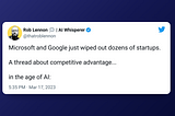 AI-WAR | Google and Microsoft appear to have created a barrier to entry for potential competitors