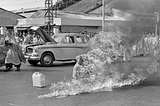 Vietnamese Buddhist monk Thích Quảng Đức’s self-immolation during the Buddhist crisis in Vietnam (1963)