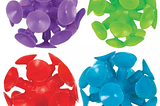 Suction-cup kid’s toy balls on sale at Party City.