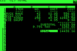 A screenshot of VisiCalc for the Apple II